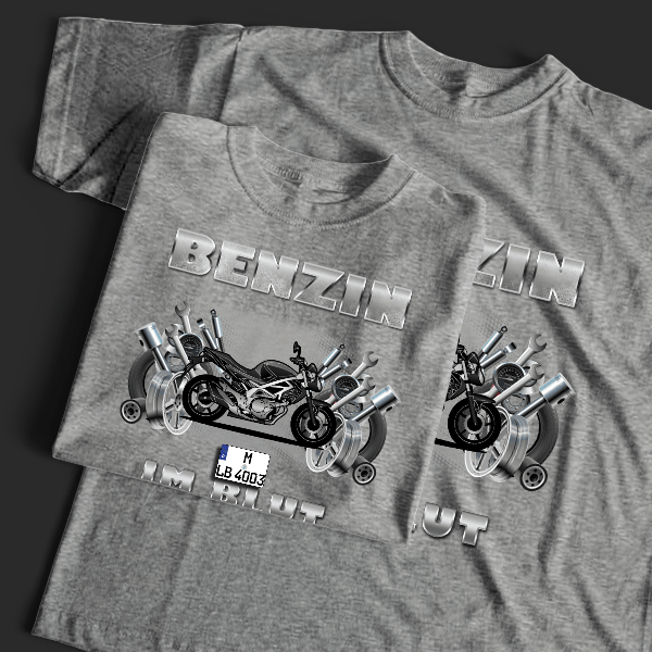 Gladius T-Shirt Tuning mit Motorrad !