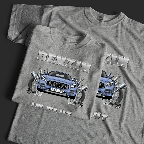 AMG GT T-Shirt Tuning mit Auto !