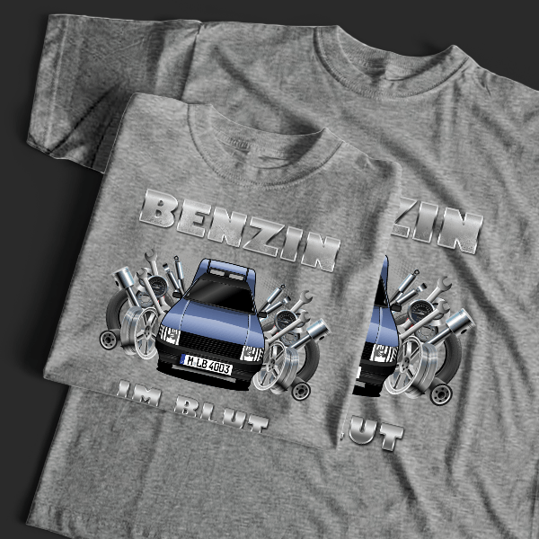 Fiorino T-Shirt Tuning mit Auto !