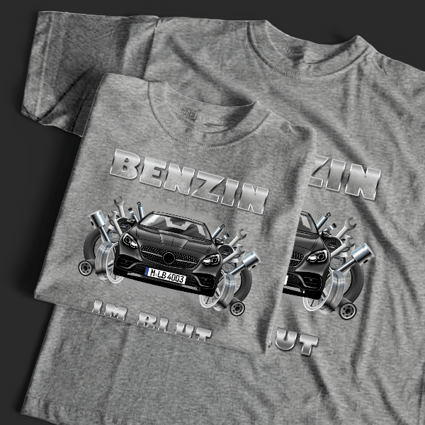 SLC Roadster T-Shirt Tuning mit Auto !