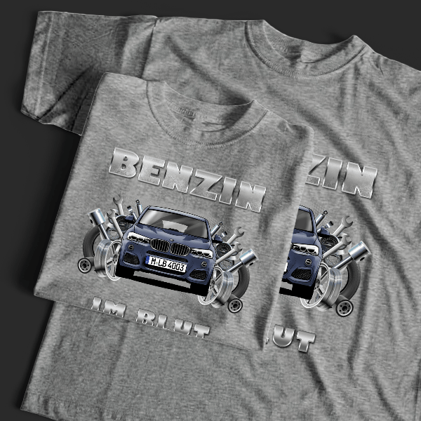 X4 T-Shirt Tuning mit Auto !