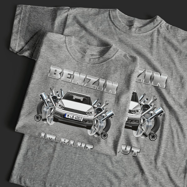 Touran T-Shirt Tuning mit Auto !