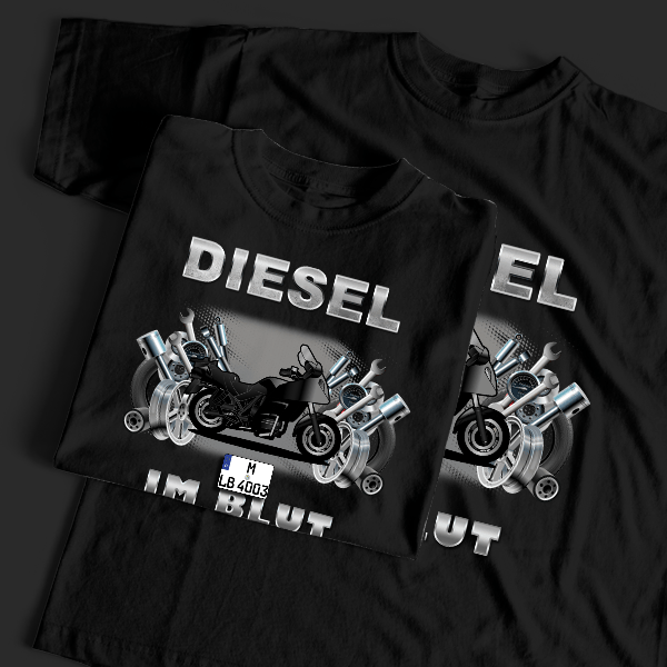 K 75 RT T-Shirt Tuning mit Motorrad !