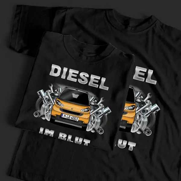 ForTwo Cabriolet T-Shirt Tuning mit Auto !