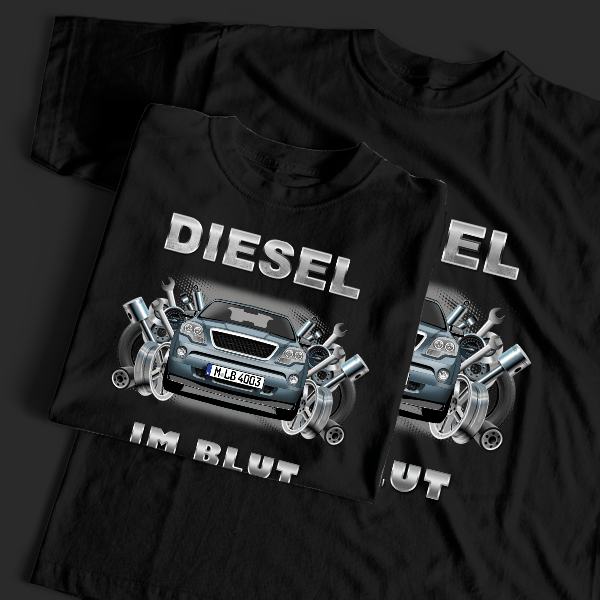 Arcadia T-Shirt Tuning mit Auto !