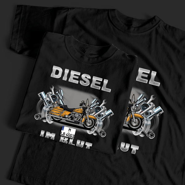 Electra Glide T-Shirt Tuning mit Motorrad !