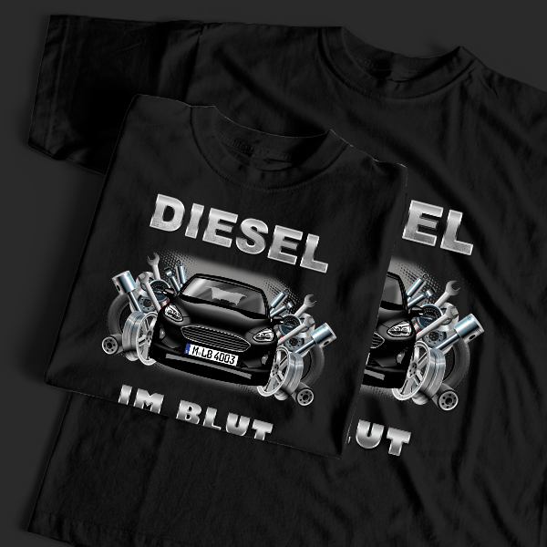 Fiesta T-Shirt Tuning mit Auto !