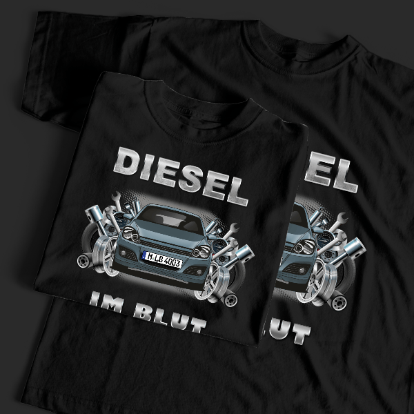 Astra Station Wagon T-Shirt Tuning mit Auto !