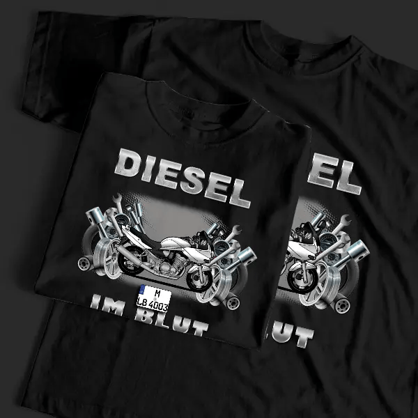 GSF 600 T-Shirt Tuning mit Motorrad !