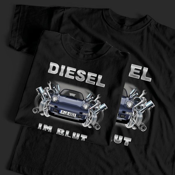 911 993 Targa T-Shirt Tuning mit Auto !