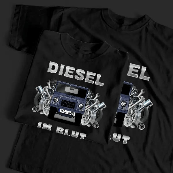 Munga T-Shirt Tuning mit Auto !