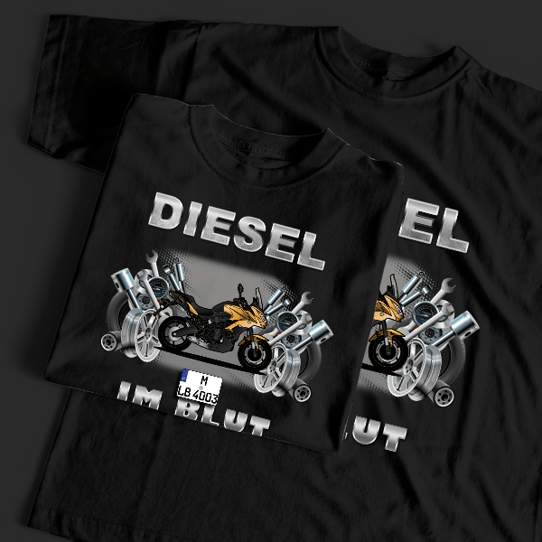KLE 650 Versys T-Shirt Tuning mit Motorrad !