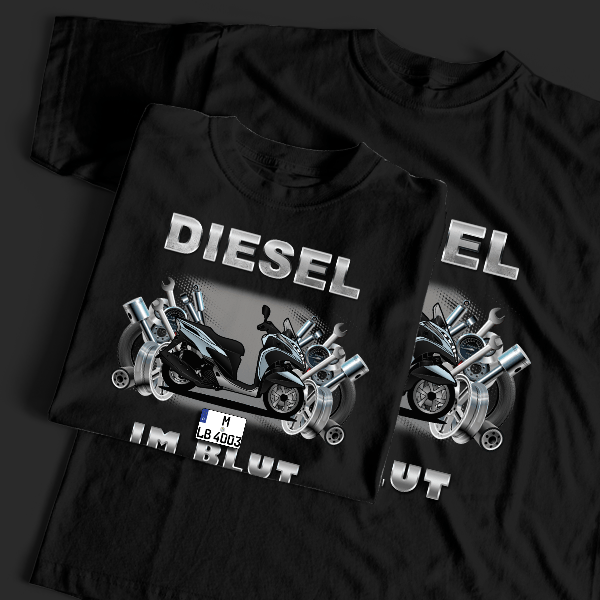 Tracity T-Shirt Tuning mit Motorrad !