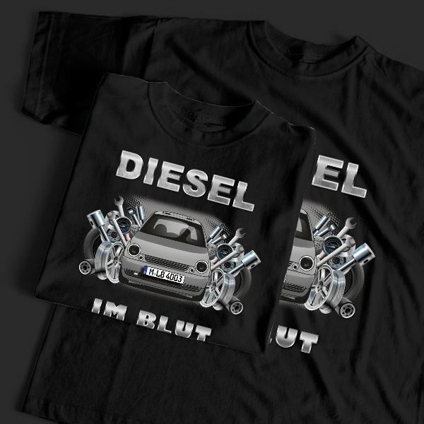 Lupo T-Shirt Tuning mit Auto !
