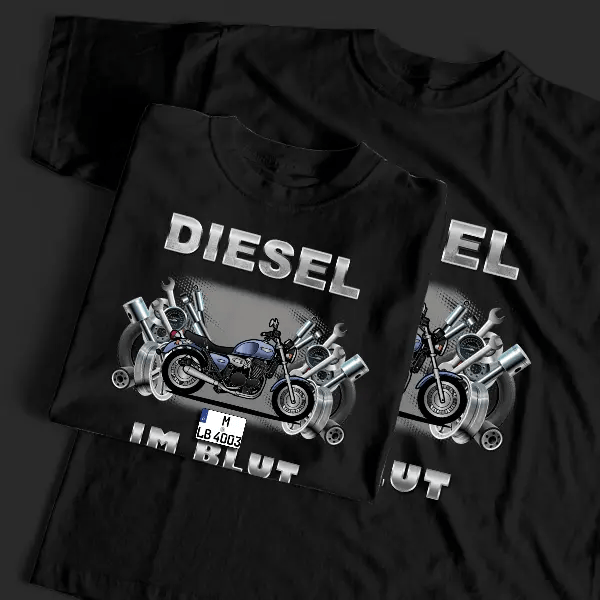 Thunderbird Legend TT T-Shirt Tuning mit Motorrad !