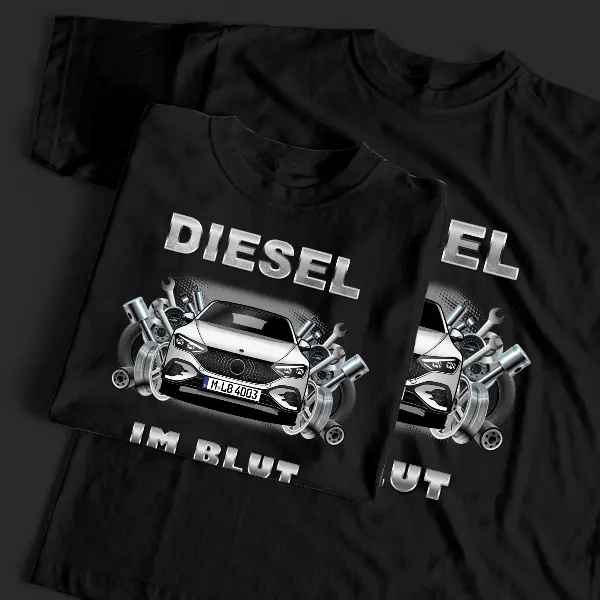 EQE T-Shirt Tuning mit Auto !