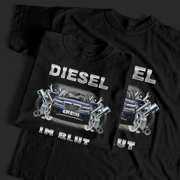 Thema T-Shirt Tuning mit Auto !