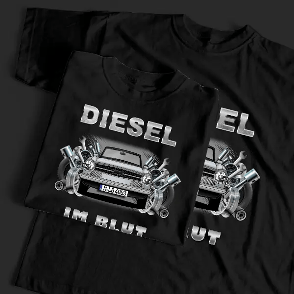 TR6 T-Shirt Tuning mit Auto !