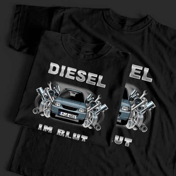 Alto T-Shirt Tuning mit Auto !