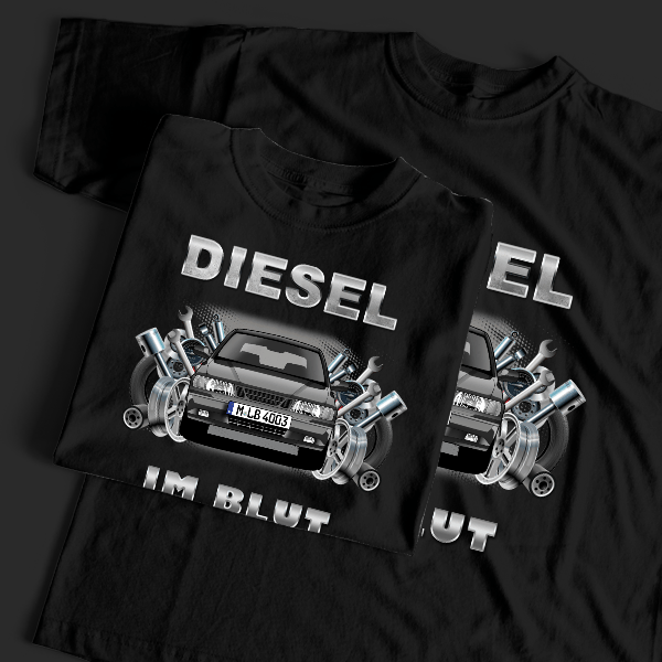 900 T-Shirt Tuning mit Auto !