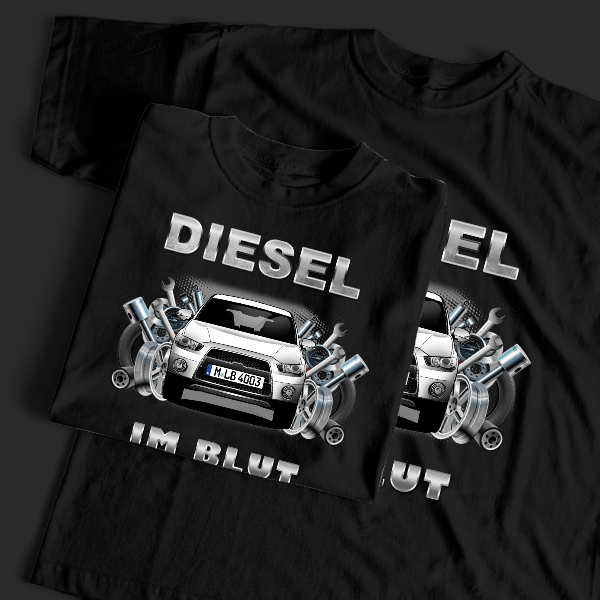 Outlander T-Shirt Tuning mit Auto !