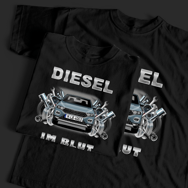T-Roc Cabriolet T-Shirt Tuning mit Auto !
