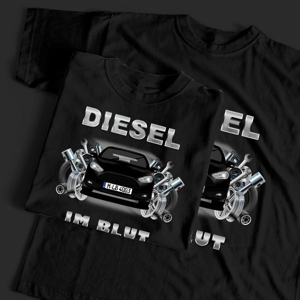 Focus ST T-Shirt Tuning mit Auto !