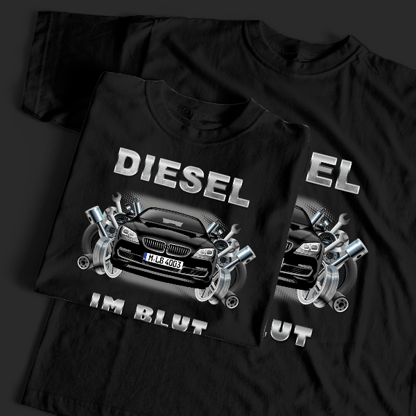 6er Reihe Coupe T-Shirt Tuning mit Auto !