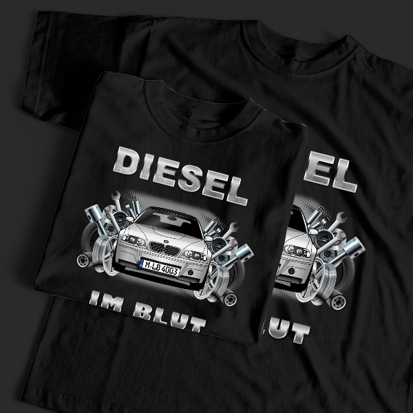 M3 CSL T-Shirt Tuning mit Auto !