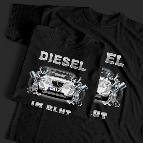 Thesis T-Shirt Tuning mit Auto !