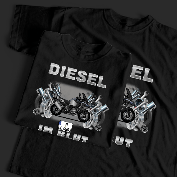 R 1200 GS Adventure T-Shirt Tuning mit Motorrad !