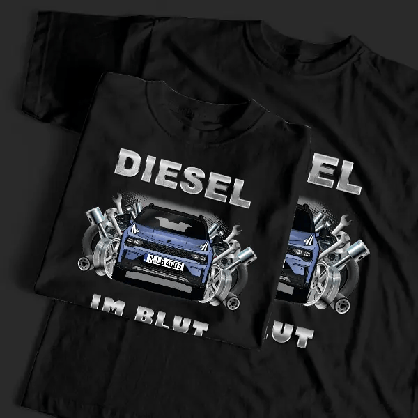 01 T-Shirt Tuning mit Auto !
