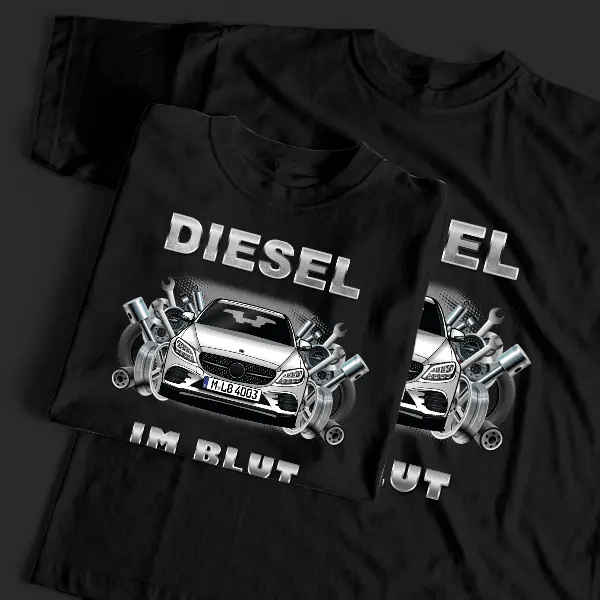 C-Klasse Kombi AMG T-Shirt Tuning mit Auto !