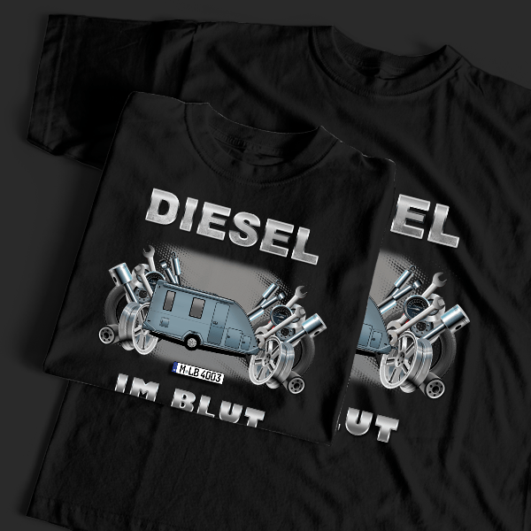 Wohnwagen T-Shirt Tuning mit Campinganhänger !