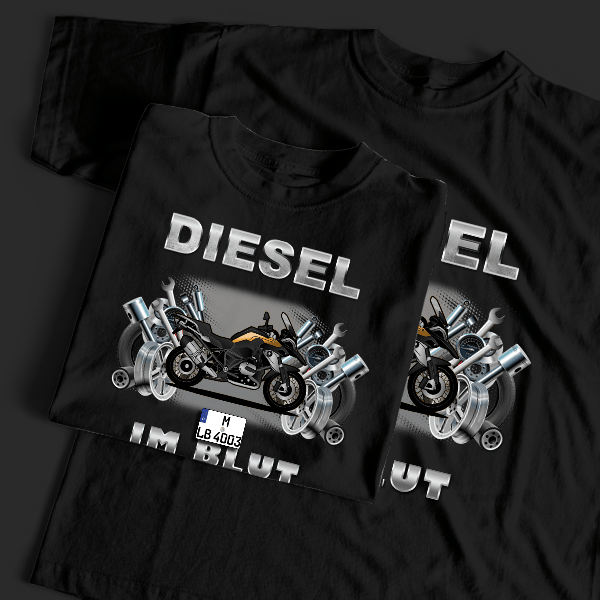 R 1200 GS T-Shirt Tuning mit Motorrad !