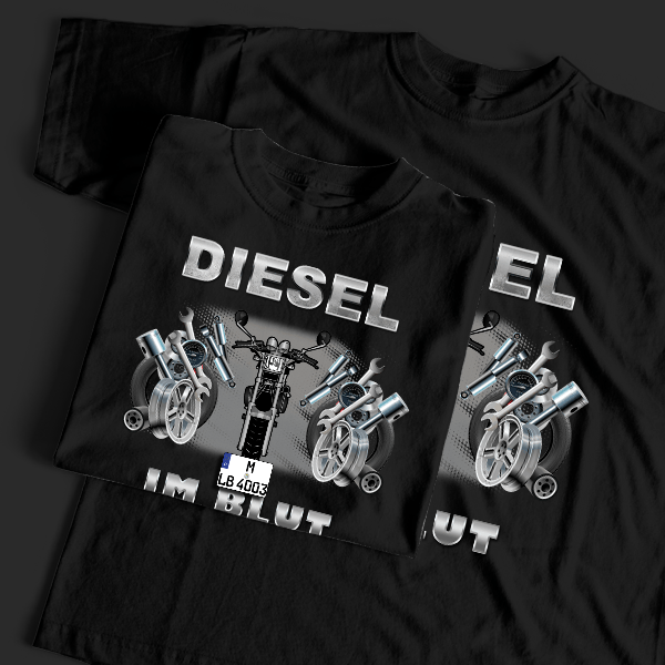 FZX750 T-Shirt Tuning mit Motorrad !