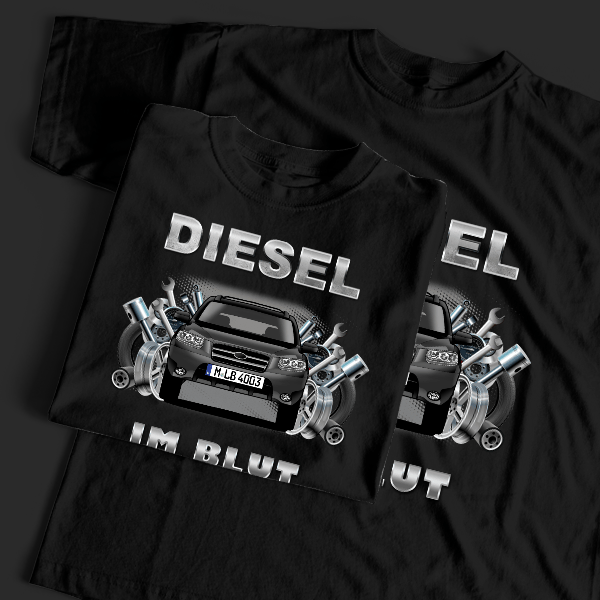 Santa Fe T-Shirt Tuning mit Auto !