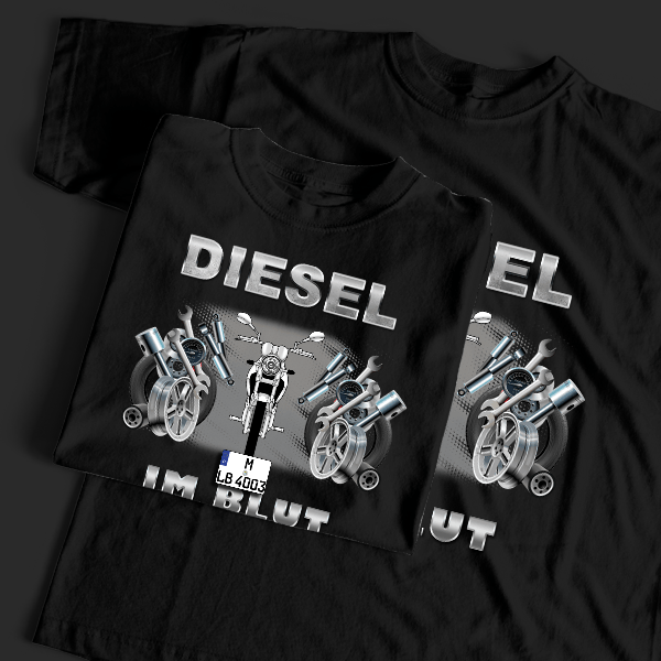 YBR125 T-Shirt Tuning mit Motorrad !