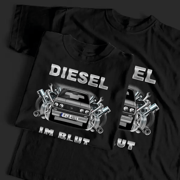 Escort RS 2000 T-Shirt Tuning mit Auto !