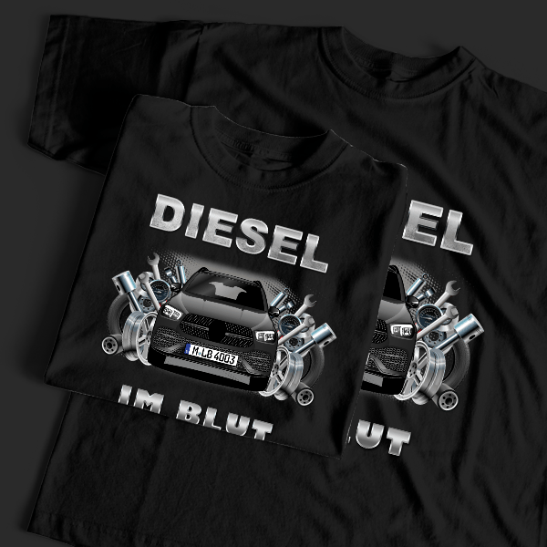 GLE T-Shirt Tuning mit Auto !
