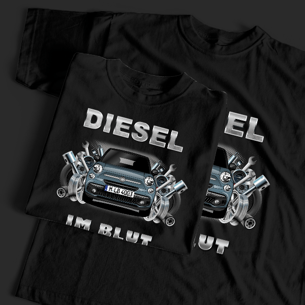 500L Living T-Shirt Tuning mit Auto !