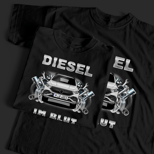 EQA AMG Line T-Shirt Tuning mit Auto !