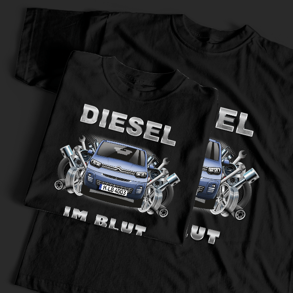 Berlingo Van T-Shirt Tuning mit Auto !