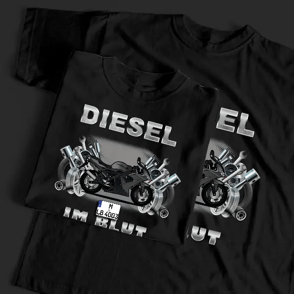 TZR-50 5WX T-Shirt Tuning mit Motorrad !