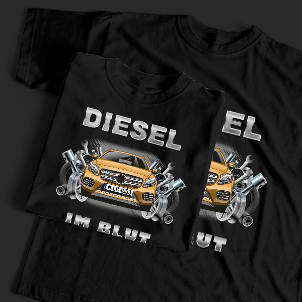 GLA T-Shirt Tuning mit Auto !