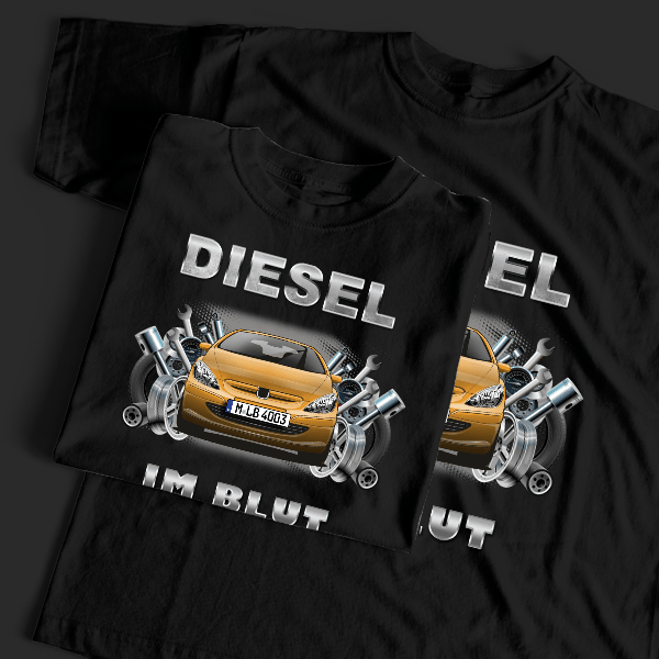 307 CC T-Shirt Tuning mit Auto !