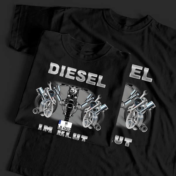 R 51 3 T-Shirt Tuning mit Motorrad !