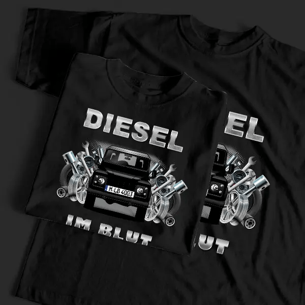 Defender 110 T-Shirt Tuning mit Auto !