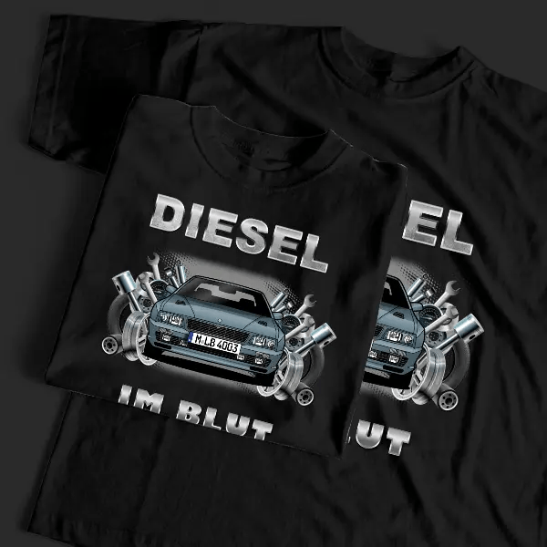 Shamal T-Shirt Tuning mit Auto !