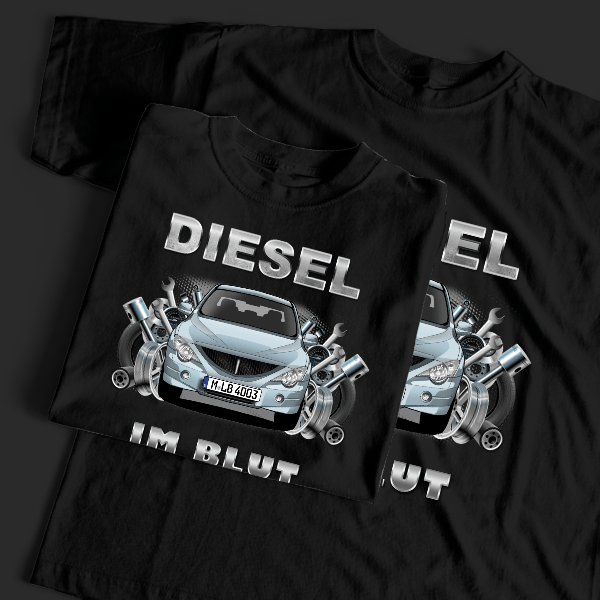 Actyon Sports T-Shirt Tuning mit Auto !